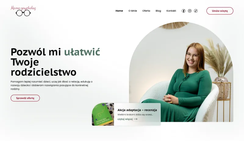 Strona główna serwisu Mama Psycholog — konsultacje dla rodziców